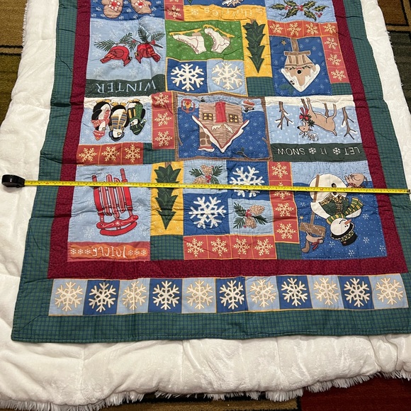 Let It Snow Christmas season throw limited edition 184/3000 - Picture 3 of 10